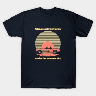 Chase adventures under the summer sky-retro T-shirt T-Shirt